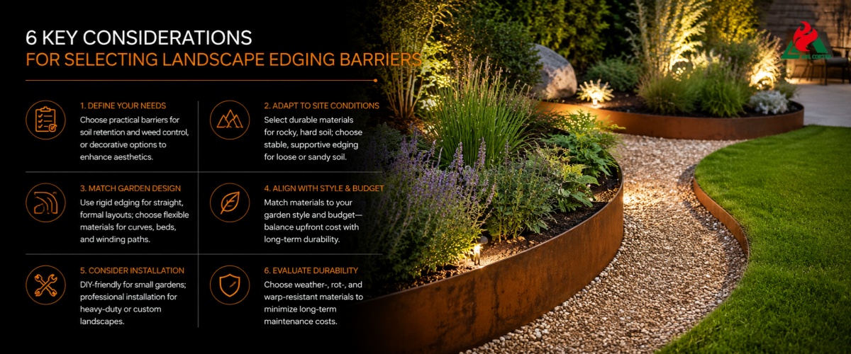 6 Key Considerations for Selecting Landscape Edging 